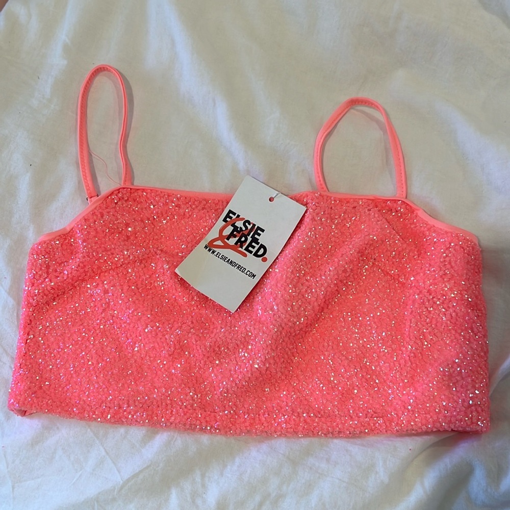 Elsie and Fred Pink Sparkle Top